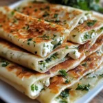 Gozleme turc fromage et herbes