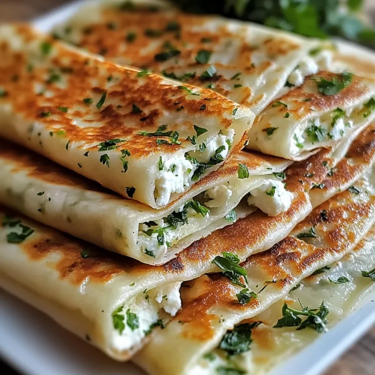Gozleme turc fromage et herbes
