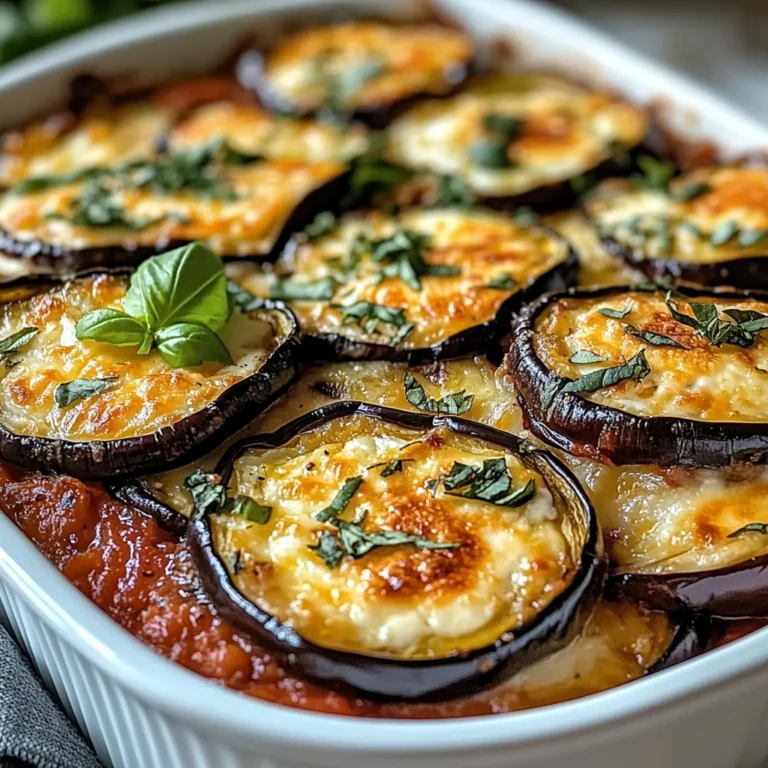 Gratin d’aubergines savoureux