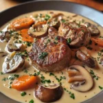Blanquette de Filet Mignon de boeuf aux Champignons