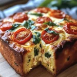 Cake moelleux tomate & mozzarella