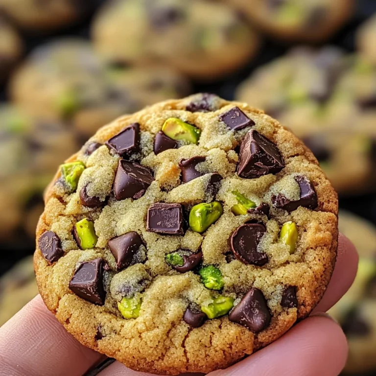 Cookies pistache et pépites de chocolat noir