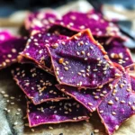 Crackers croustillants betterave et sésame