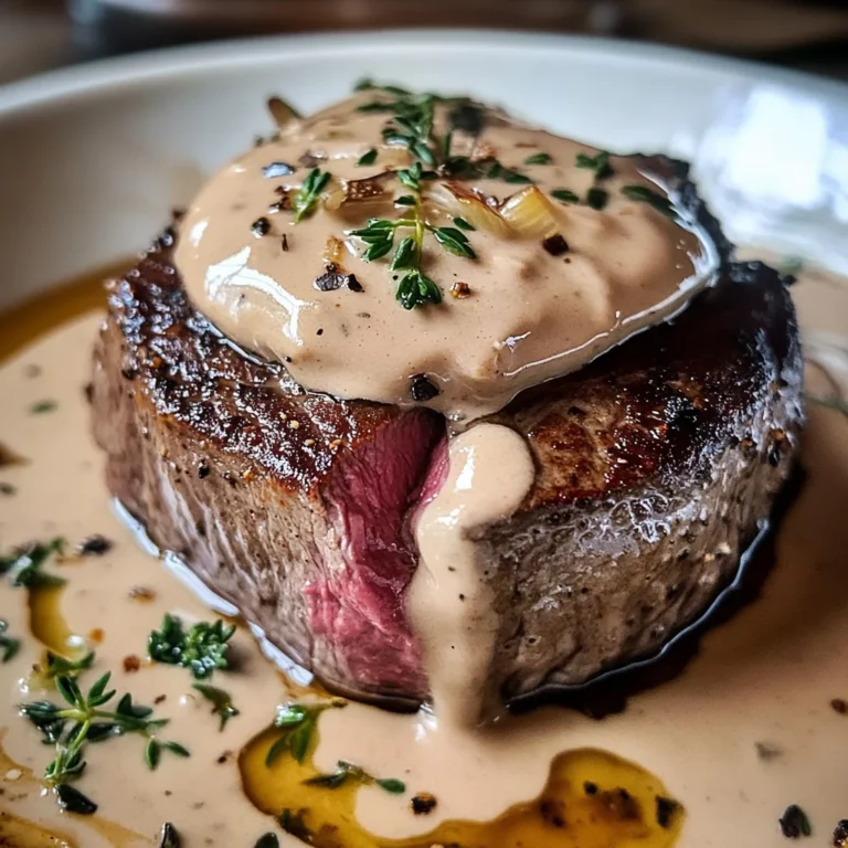 Filet de Bœuf à la Crème aux Échalotes