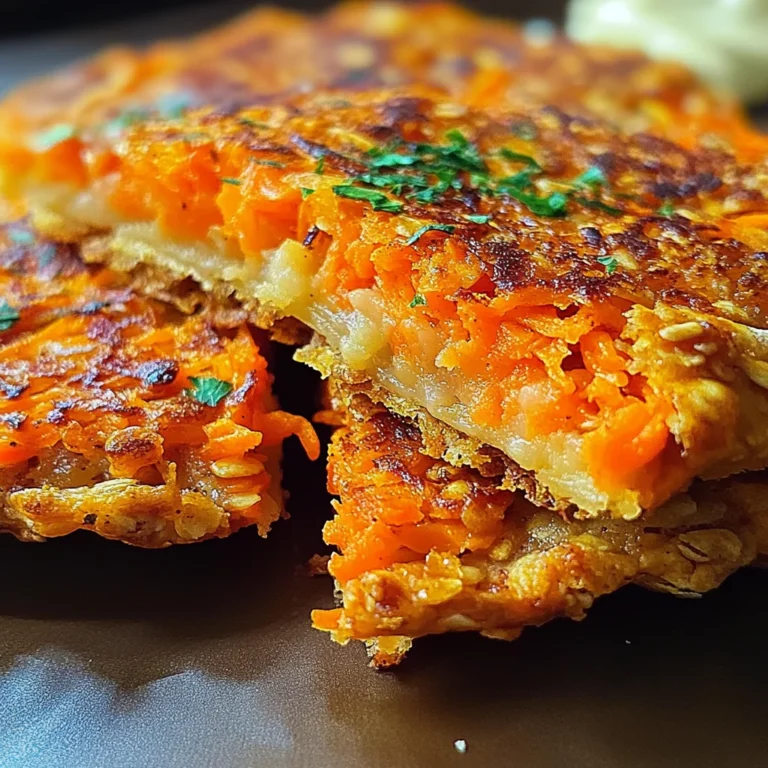 Galettes aux Carottes et Flocons d'Avoine