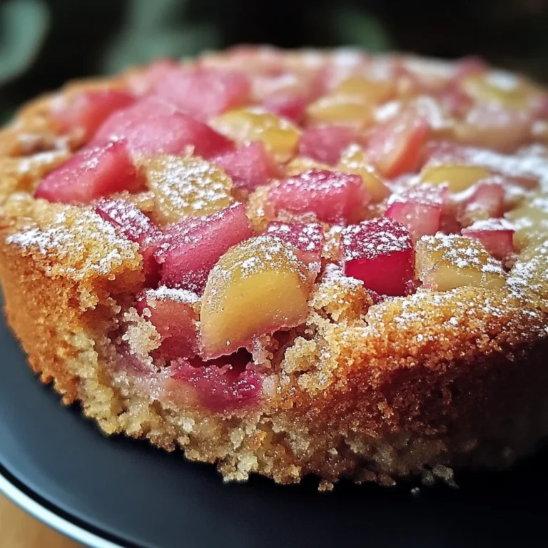 Gâteau à la rhubarbe