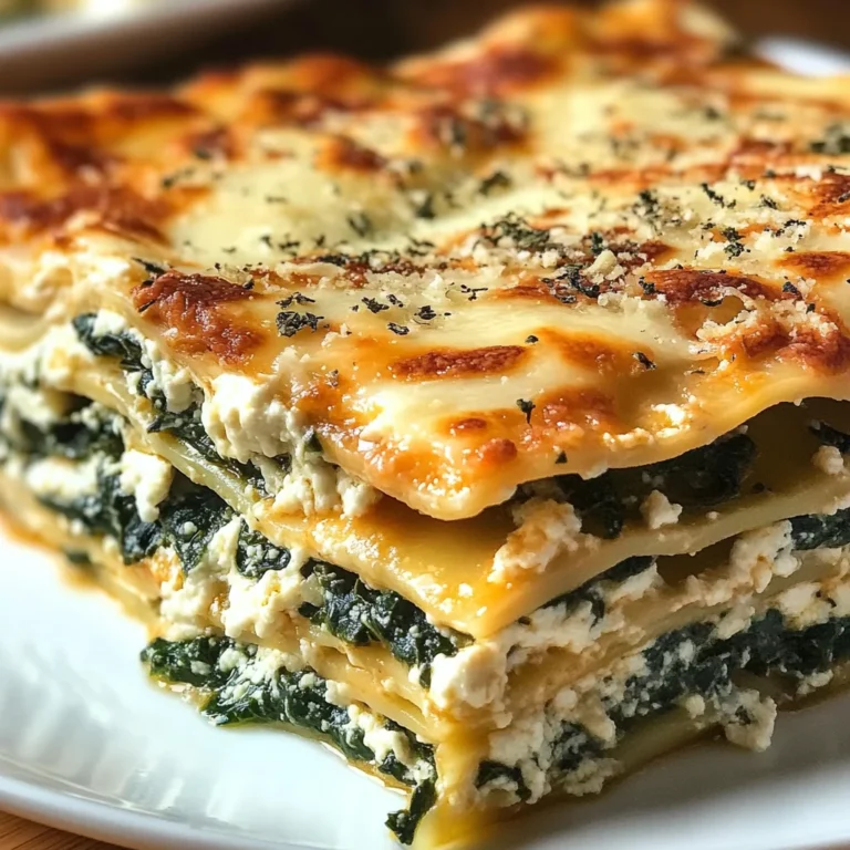 Lasagnes Épinards Ricotta