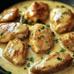 Poulet crémeux à la moutarde et au vinaigre de cidre blanc