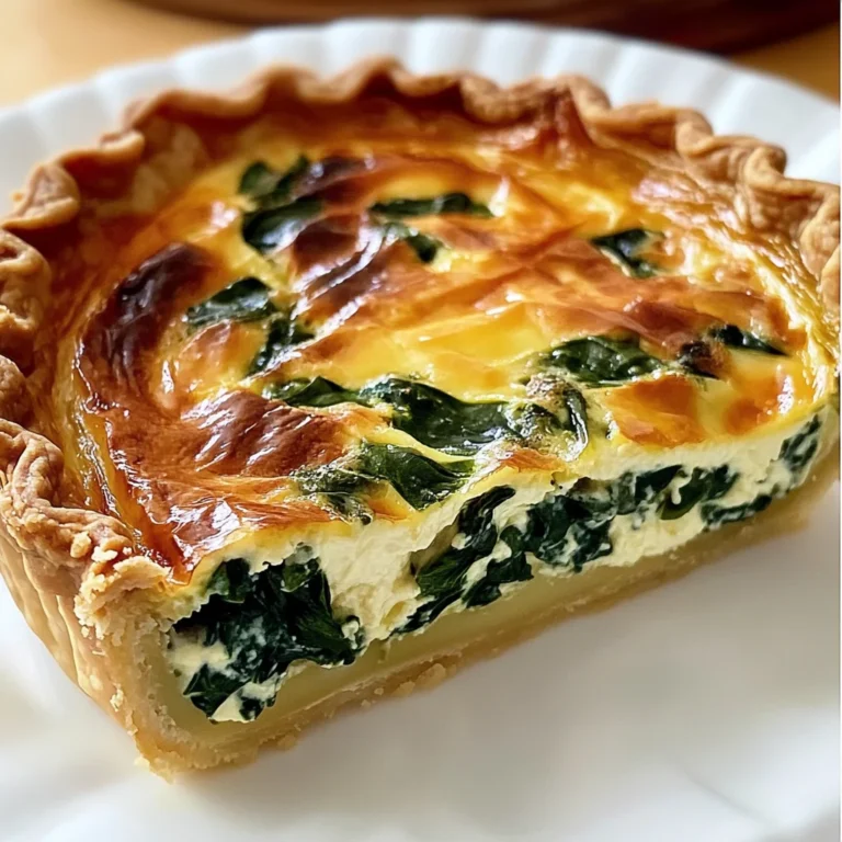 Quiche Boursin épinards maison