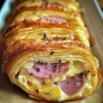 Roulé apéritif au jambon de poulet et fromage