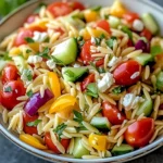 Salade d’orzo arc-en-ciel