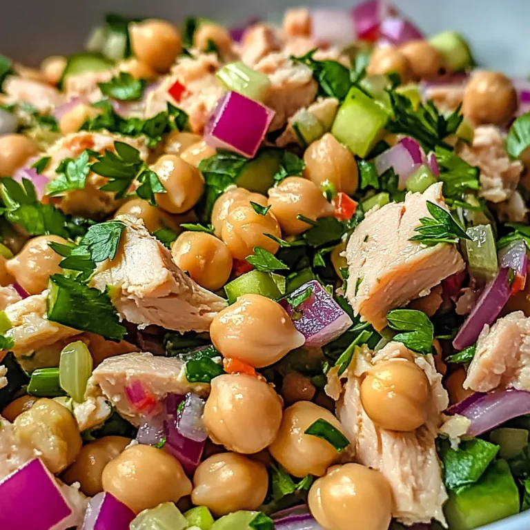 Salade rapide pois chiches thon