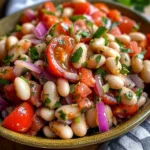 Salade turque haricots blancs