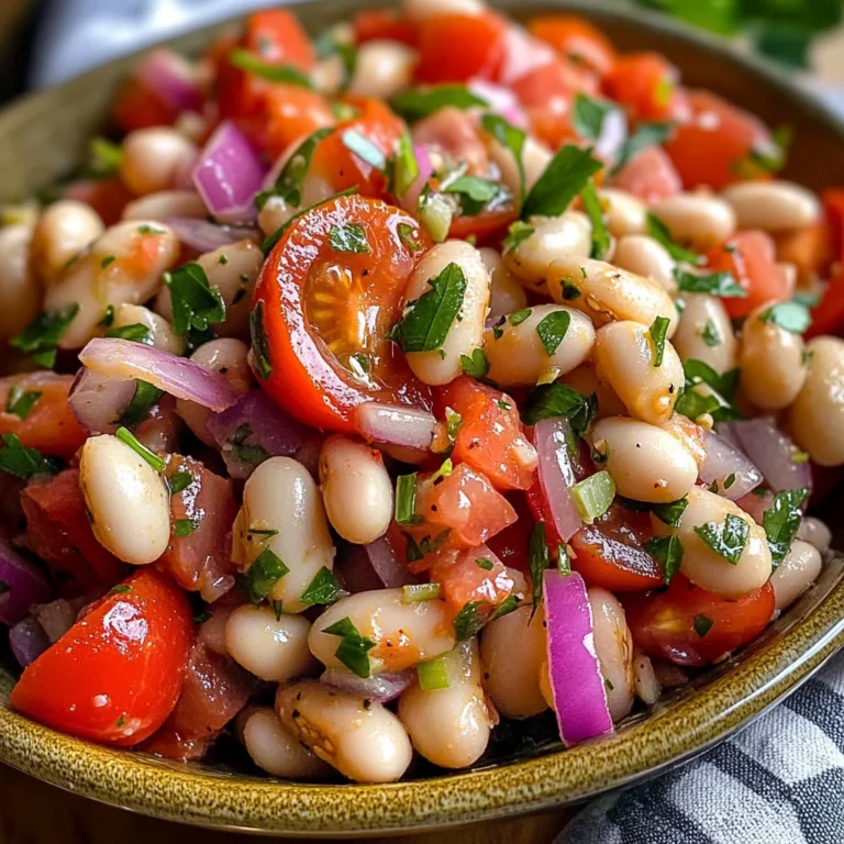 Salade turque haricots blancs