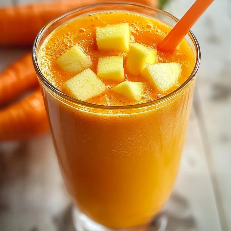 Smoothie détox pomme carotte