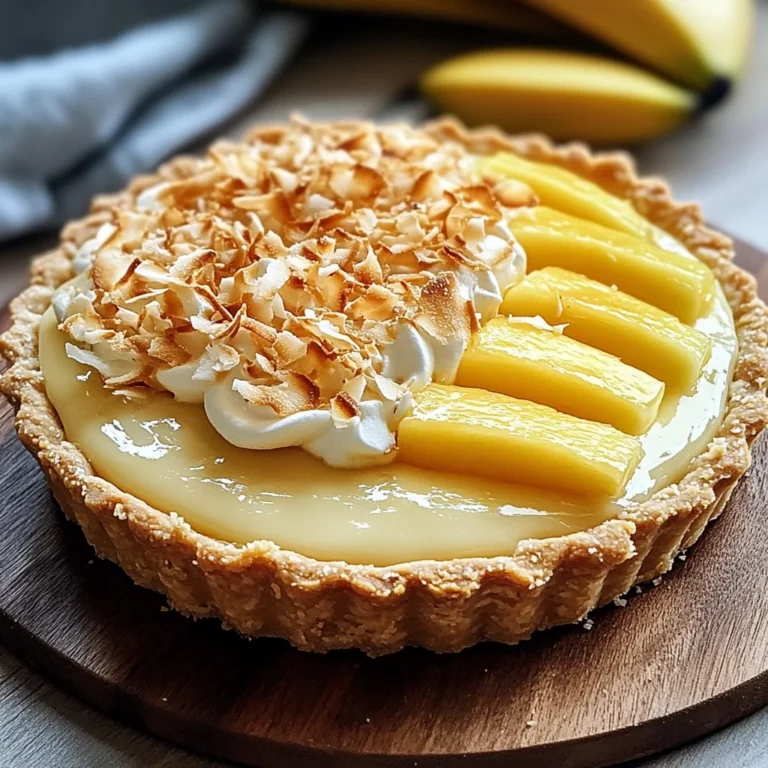 Tarte Paradisiaque à la Crème Coco