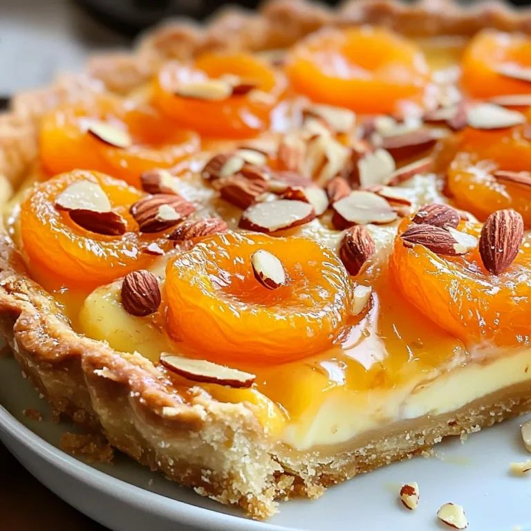 Tarte moelleuse abricots amandes