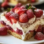 Tiramisu gourmand aux fraises